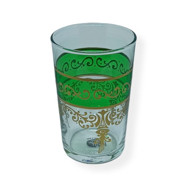 VASO "MARROQUÍ" VERDE OSCURO 120 ml