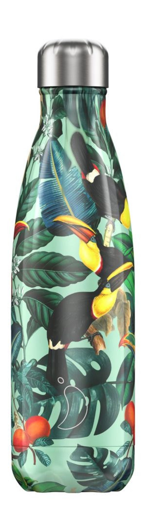 BOTELLA CHILLY´S TERMO 500ML TROPICAL TUCAN