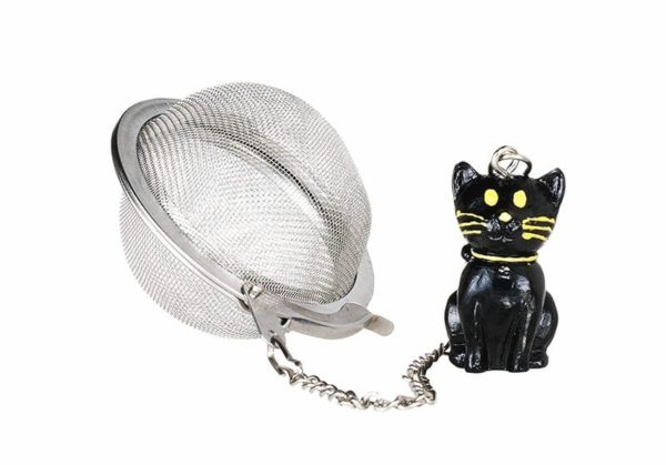 INFUSOR BOLA GATO TALLA M DE ACERO INOXIDABLE