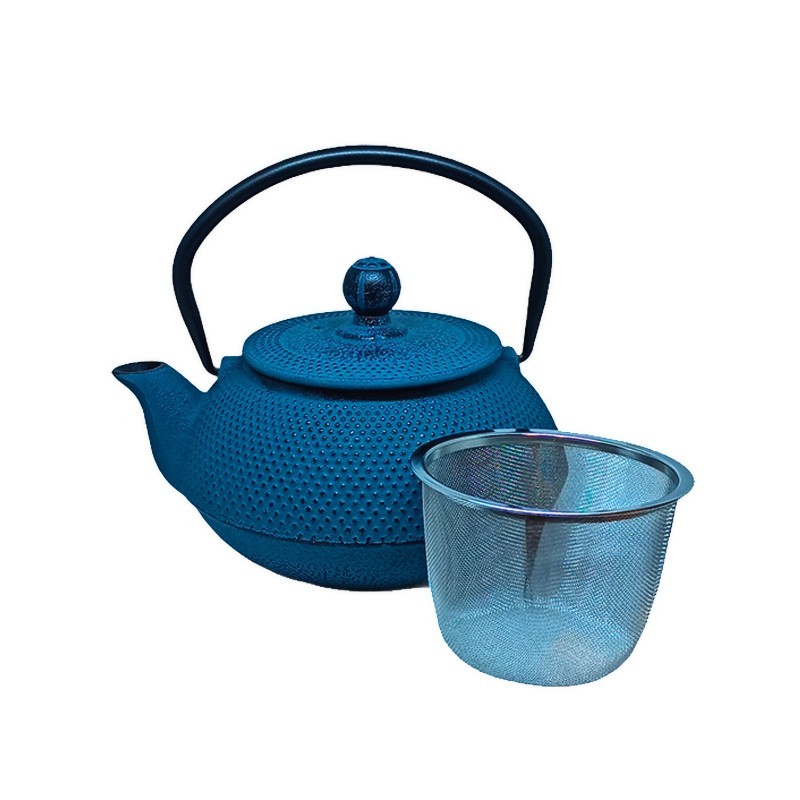 Tetera Hierro Fundido 0,60L Azul — Cooltea