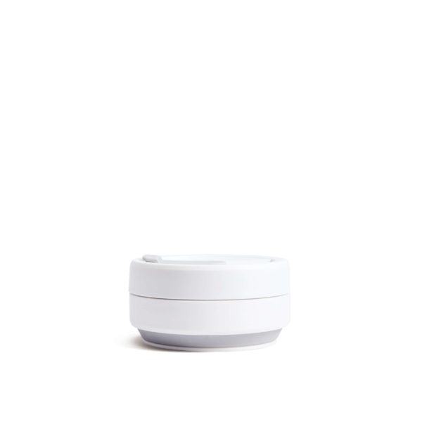 VASO PLEGABLE STOJO 470ML GRIS BLANCO
